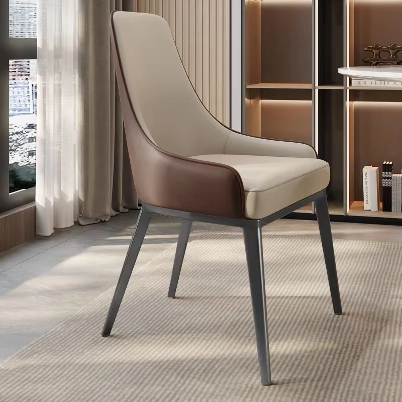 Дизайнерски Трапезни Столове За Дневна Луксозна Кухня Модерни Столове Спалня Кожени Столове Para El Hogar Централизирана Мебели LQQ25XP 3