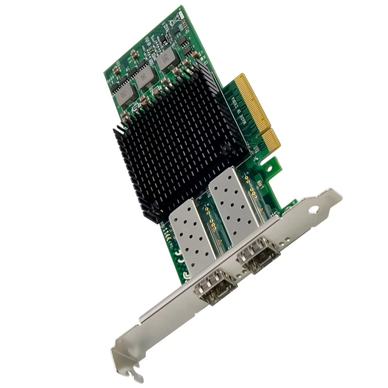 1 комплект PCIE X8 BCM57810 Двоен Оптичен Порт Мрежова Карта Ethernet Мрежова Карта Зелен 3