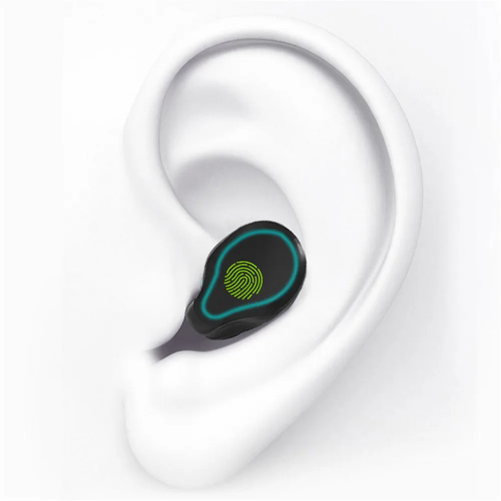 Мини Bluetooth 5,0 Безжични Слушалки в ушите намаляване на шума, Стерео Спортни Слушалки с Зарядно Калъф и Bluetooth 5,0 Слушалки 3