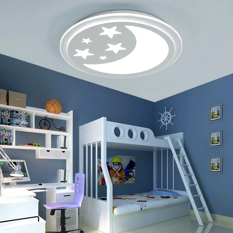 Проста детска стая тавана лампа момче момиче карикатура една спалня детска градина led осветление детска стая 3
