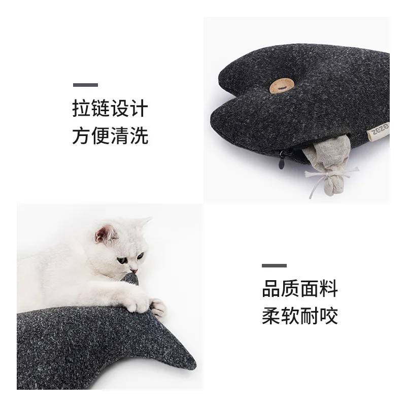 Играчка за котки, черна риба, на играчка от коча билка, е най-забавната играчка за котки, имитирующая риба, възглавници за котки, устойчив на укусам, моларна играчка, играчка за котки 3