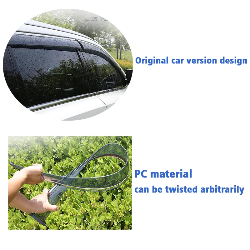 ЗА Mitsubishi Eclipse Cross 2018-2022 Прозорец Очила за Защита От Дъжд на Прозореца Дъждобран Дефлектор Тента Щит Вентилационна Защита 3