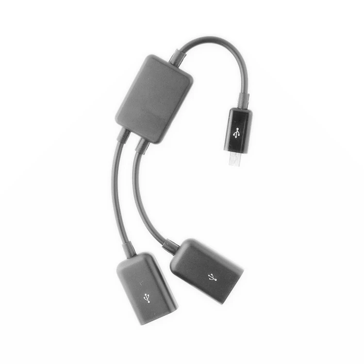 Micro-USB Host Kabel, micro-USB Männlichen zu 2X Typ A Dual USB Weibliche OTG Adapter Konverter Хъб für Android Tablet Pc und sm 3