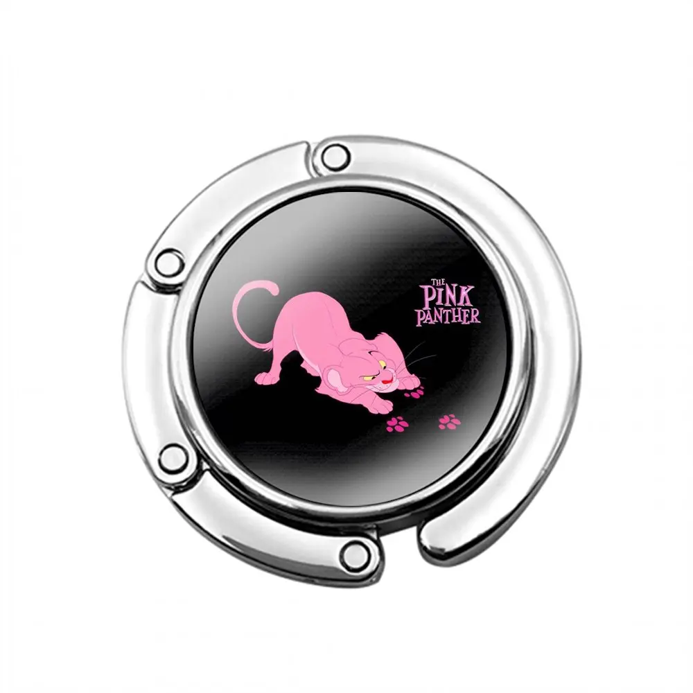 Сгъваем Портфейл Кука за Съхранение на Женската Десктоп Чанта Сгъваема Декор Тенис на Куката ПРЕКРАСНА Розова Пантера Подарък Творчески Cartoony Дизайн 3