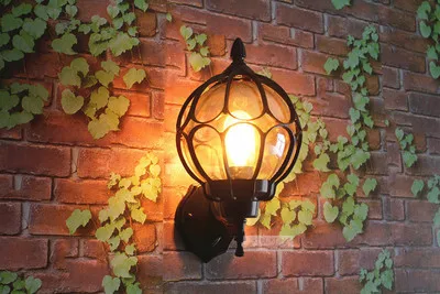 Европейският монтиран на стената лампа, външно осветление вила балкон градински лампи, осветление в ретро iluminacion външна апликация murale лампа 3