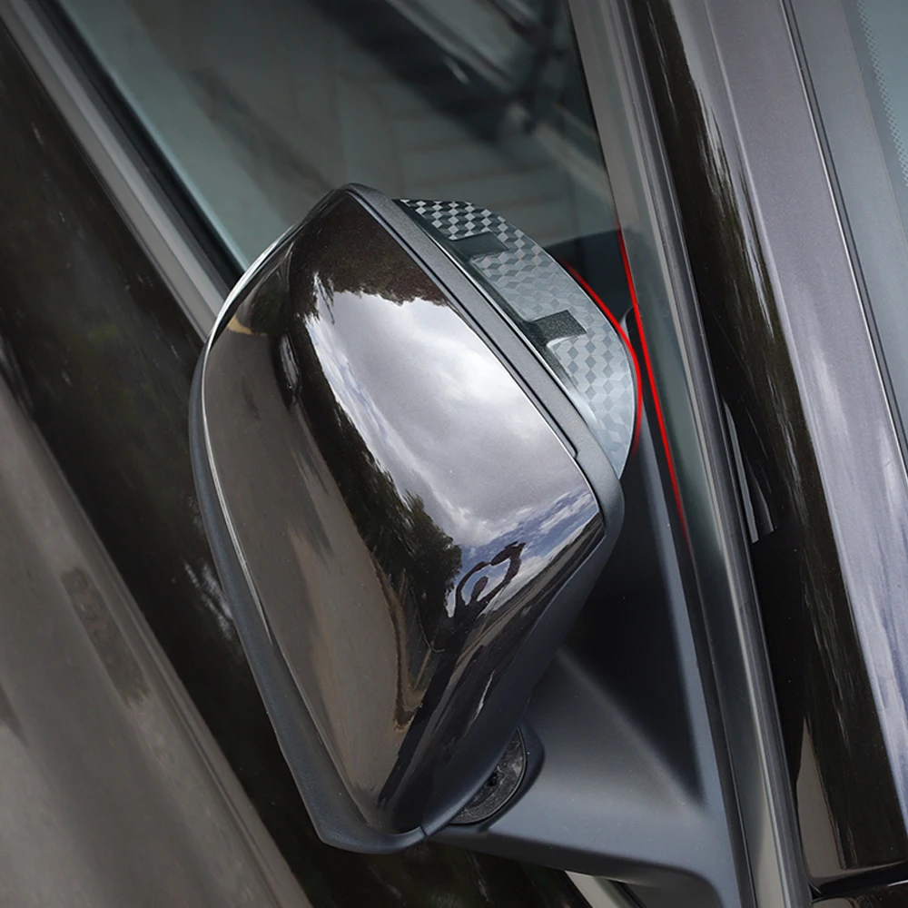 За Jaguar XE XEL 2018-2021 Авто Странично Огледало за Обратно виждане, Дъждовна Козирка, Структура От Въглеродни Влакна, Козирка За Вежди, Защитно покритие, Щит 3