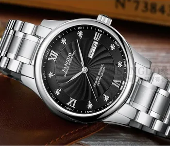 40 мм Луксозни часовници Sangdo с Автоматично самостоятелно ликвидация, Сапфирен кристал, с Високо качество, на 2018 г., нов модерен Мъжки часовник 33 S