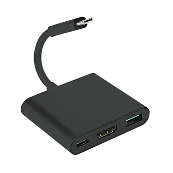 4K, HDMI-съвместим USB Адаптер C HD Usb3.0 Конвертор Hub Алуминиев Адаптер за Macbook Pro Samsung S9 S10 Huawei P20 P30