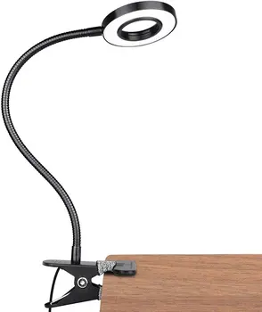5 Watt led лампа със скоба/Лампа за четене /малка странична лампа, 2-те е с Цветна портретно лампа и лампата е с регулируема яркост Pinao за грижа за очите новост 0