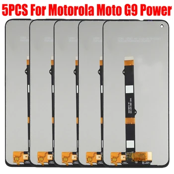 5 бр./лот За Motorola Moto G9 Power XT2091-3 XT2091-4 LCD Дисплей Панел Pantalla Матричен Модул Сензорен Екран Дигитайзер в Събирането на