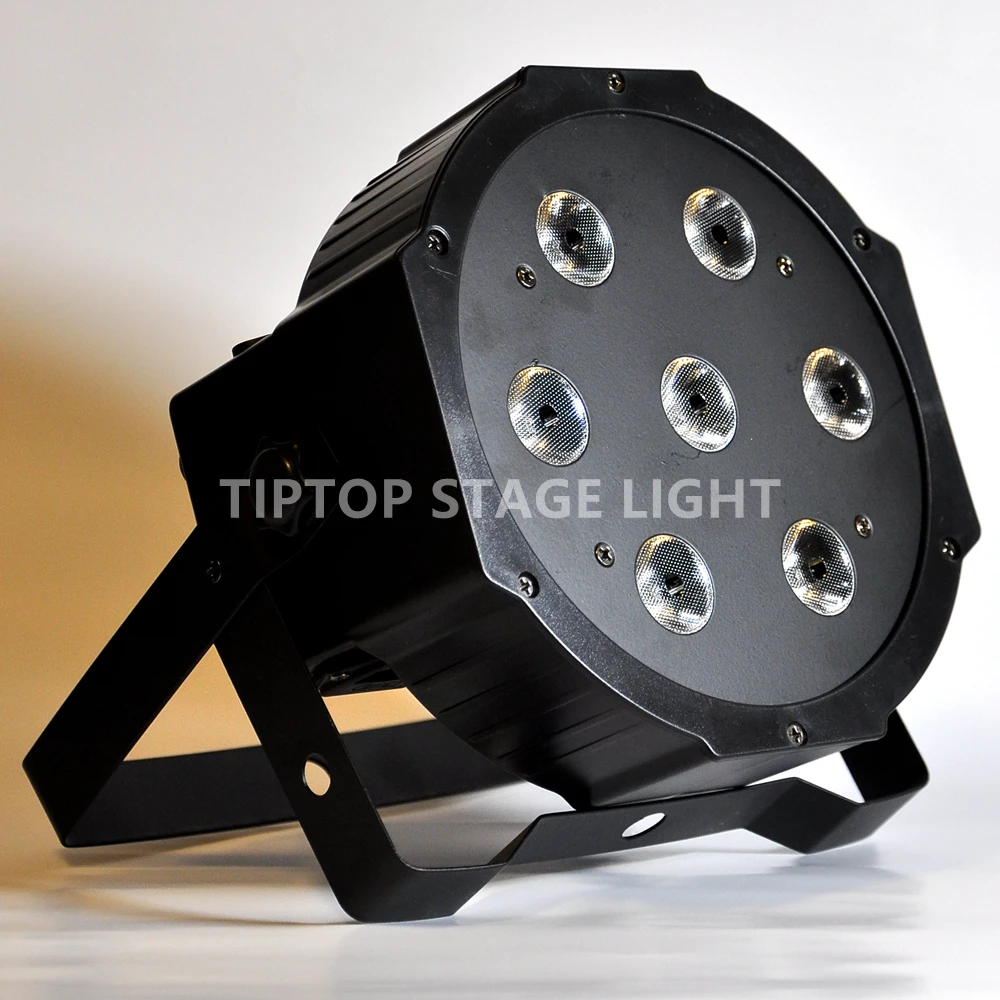 TIPTOP 10 бр./лот Професионален С led Par лампа Сватбен RGBW 7x12 W 4В1 Ъгъл на лъча 25 градуса DMX 512 Управление Гаранция 1 година 4