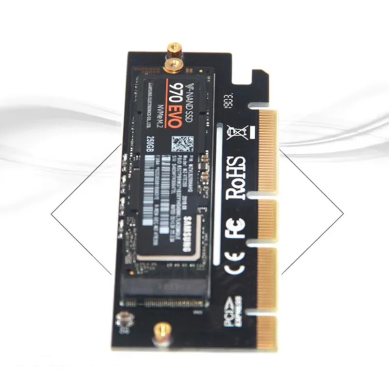 M. 2 NVME Raiser PCIE за M2 Адаптер PCI Express GEN3 Високоскоростен Съвместим Слот PCIE X16 X8 X4 Led Индикатор за 2230-2280 M2 SSD 4