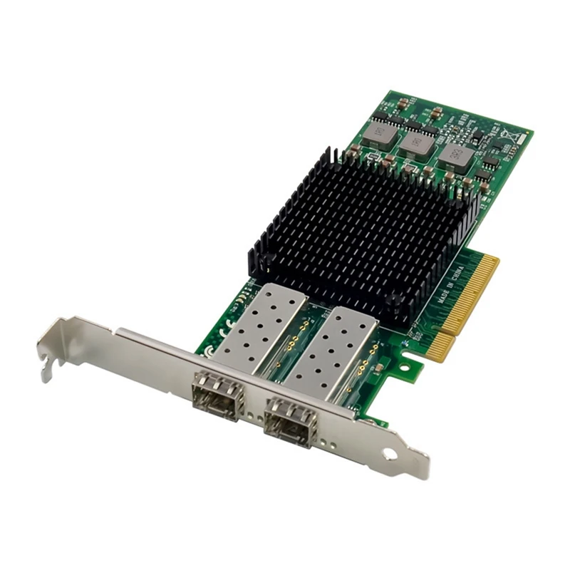 1 комплект PCIE X8 BCM57810 Двоен Оптичен Порт Мрежова Карта Ethernet Мрежова Карта Зелен 4