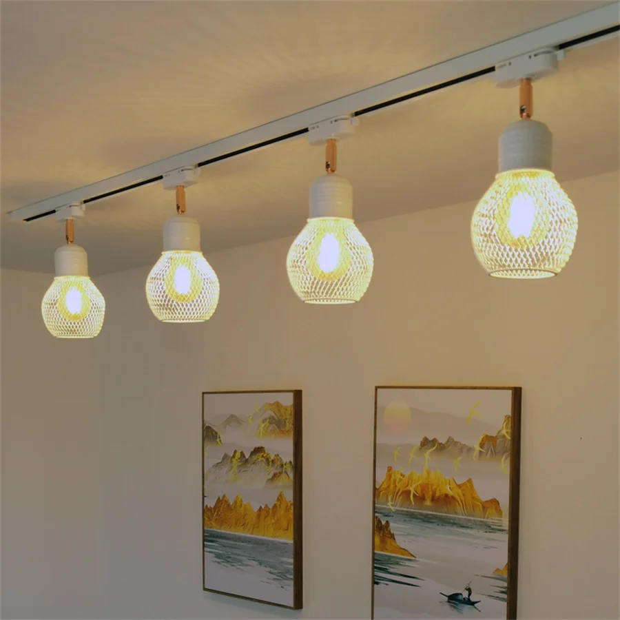 Ретро Индустриален Led Лампа за Песен E27 Rail Lamp Фокус Track Осветление За Изложба Живопис Витрини за Магазин за Дрехи 4
