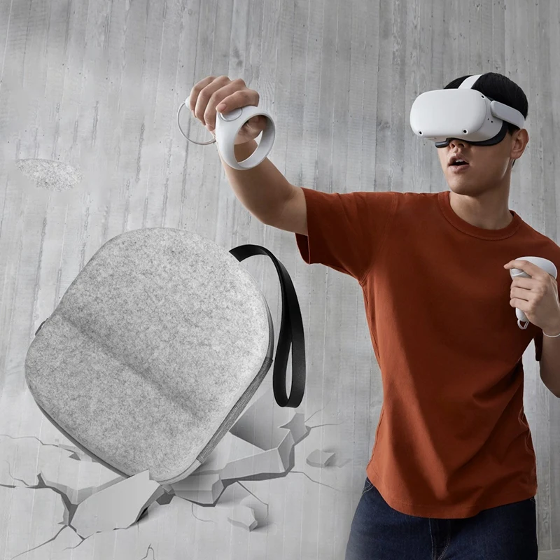 За Oculus Quest 2 и гейминг слушалки Quest VR и аксесоари за контролер Прах и удароустойчив калъф за носене 4