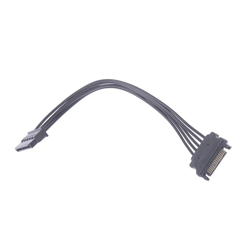 Удлинительный захранващ кабел SATA до 15Pin от мъжа към Жената HDD SSD SATA захранващ Кабел 20 СМ 4