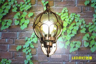 Европейският монтиран на стената лампа, външно осветление вила балкон градински лампи, осветление в ретро iluminacion външна апликация murale лампа 4