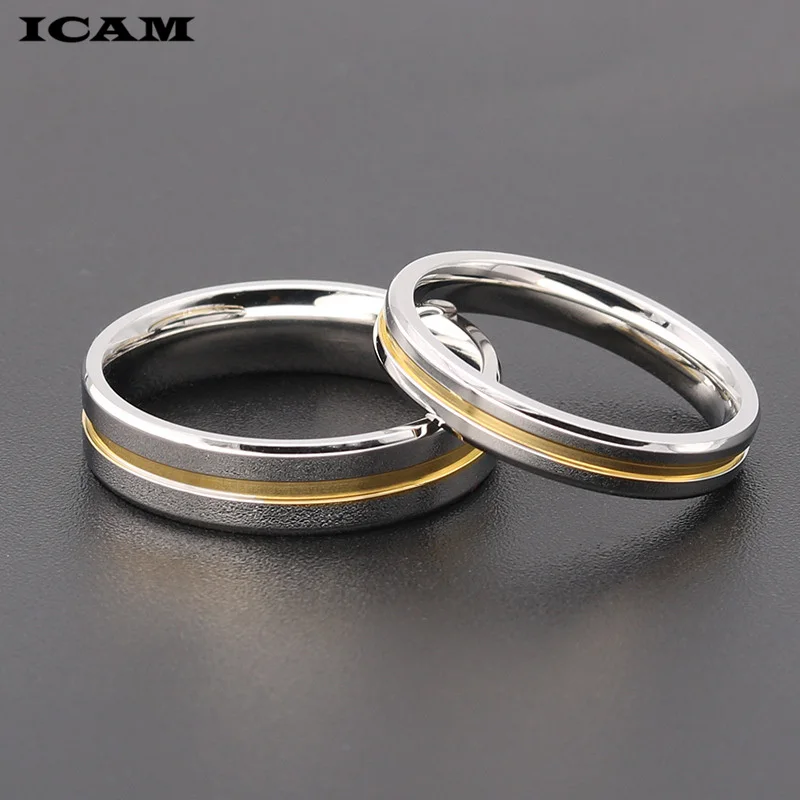 ICAM Размер 5-11 Класически Мъжки Пръстен с Емайл Златни на цвят, Мъжки Пръстен с Черен Емайл, Най-Продавани 4