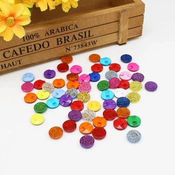 50/100 pcs13 мм Копчета за Шиене От Смола Красиви Разноцветни Копчета на Кръгла Форма За Детско Облекло DIY Аксесоари
