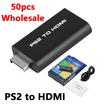 50 бр. на Едро За PS2 към HDMI-съвместим аудио и Видео Конвертор AV Адаптер HDMI-съвместим Кабел За SONY PS2 Щепсела и да играе.