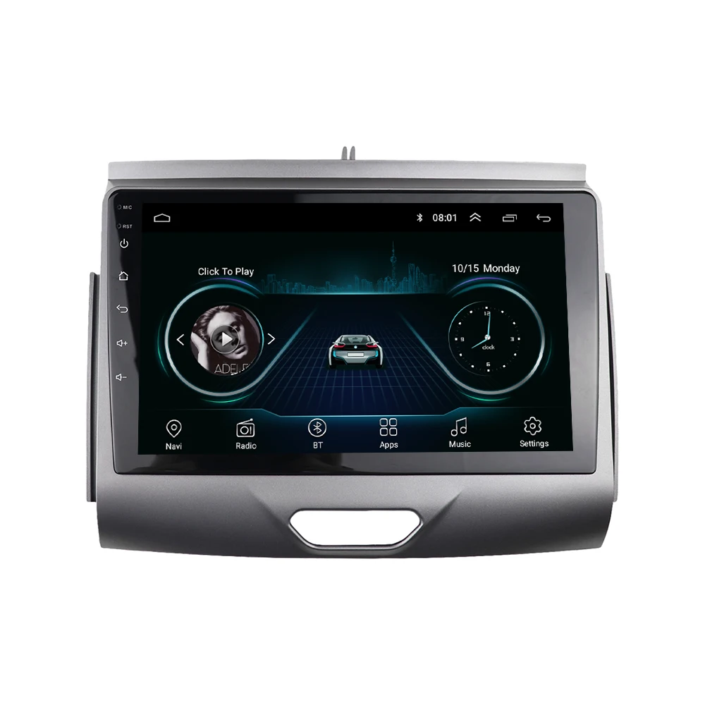 9 Инча Радиото в автомобила на FORD RANGER 2015 + Тире Инсталация Монтажен Комплект GPS DVD Стерео Аудио Панел Android Плейър Рамка 5