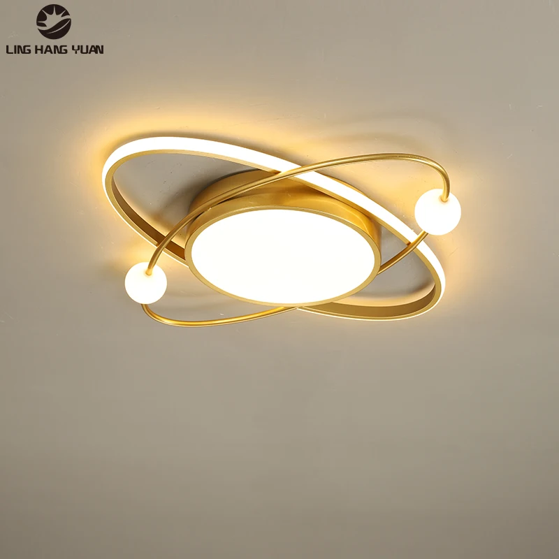 Повърхностно монтиране на Модерни Led Полилей, Златна Скандинавски Led Полилей Осветление за Хол Спалня Кухня Трапезария Тавана Лампа 5