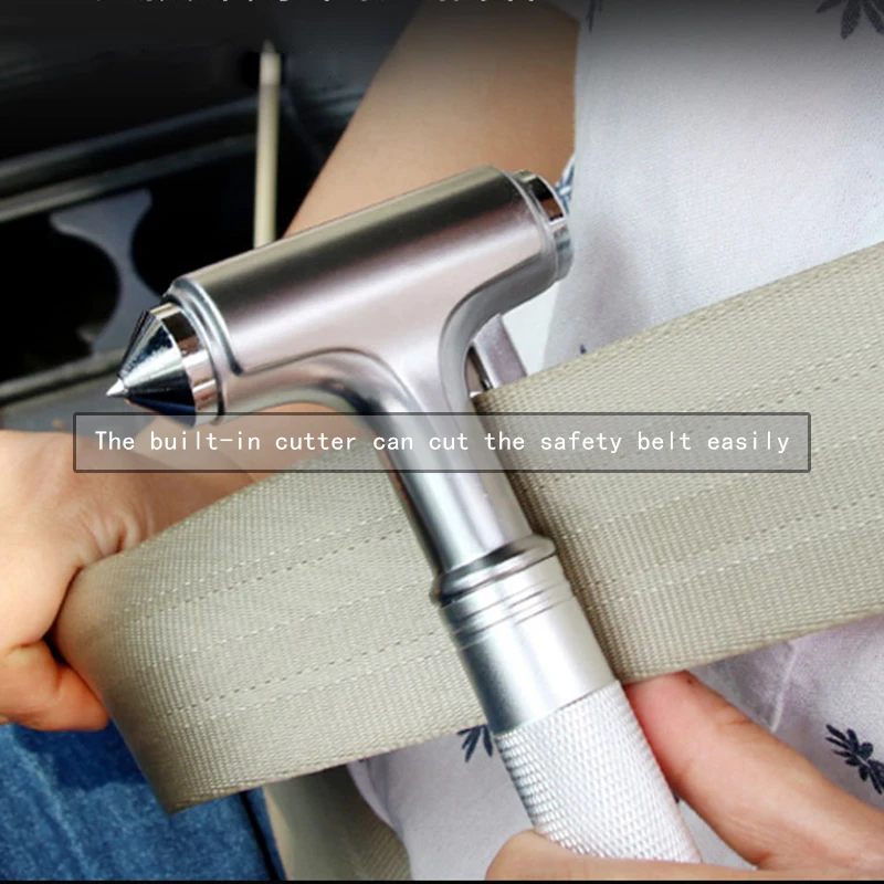 Автоматичен Чук Сигурност Нож На Колана Авто Прозорец Стъклен Ключ За Оцеляване На Автомобил И Аварийно-Спасителен Инструмент За Защита 5