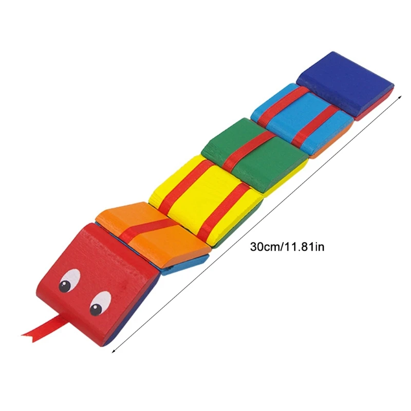 H7JA Гореща Цветна Дървена Стълба Джейкоба Класическа Играчка за Децата, с Много интересни Пълнители за отглеждане и пълнители за ръчни чанти 5