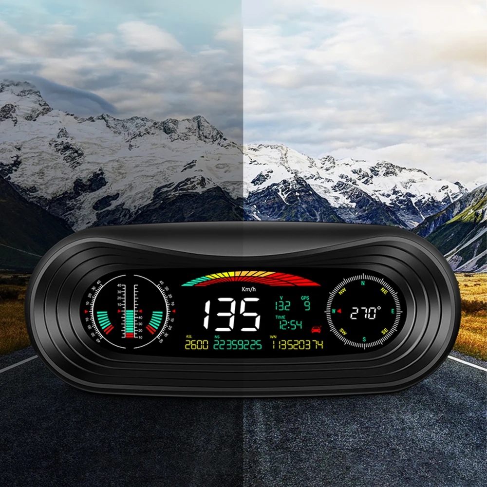 Авто Централен Дисплей KMH MPH Метър Аларма за Превишаване на Скоростта на Скоростта на GPS HUD Цифрови Датчици 5,2 Инча(ове) на Екрана на Аксесоари за Автомобили 5