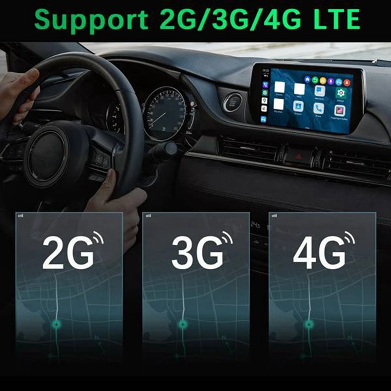 Безжична Автомобилен Мултимедиен плеър Carplay IOS Android Auto Ai Box 4 + 64G Аудио Навигация За BMW-BMW KIA, Toyota, Mercedes 5