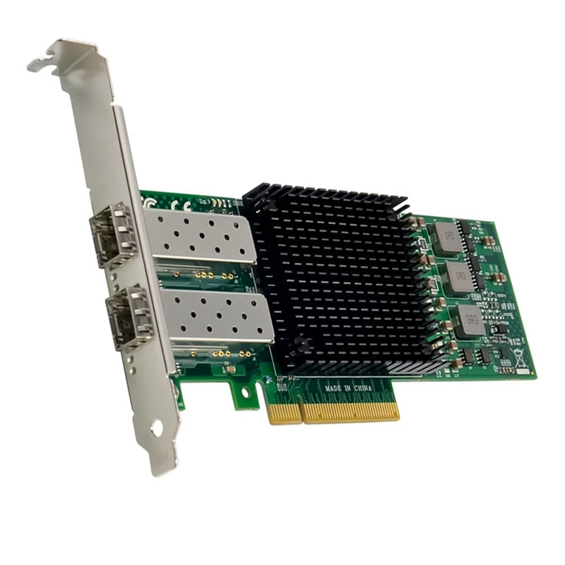 1 комплект PCIE X8 BCM57810 Двоен Оптичен Порт Мрежова Карта Ethernet Мрежова Карта Зелен 5