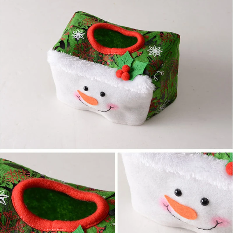 Ново Коледна Украса Текстилен Калъф Кутия За Съхранение Насладете Се На Коледната Атмосфера На Работния Плот Украса На Коледни Статии 5
