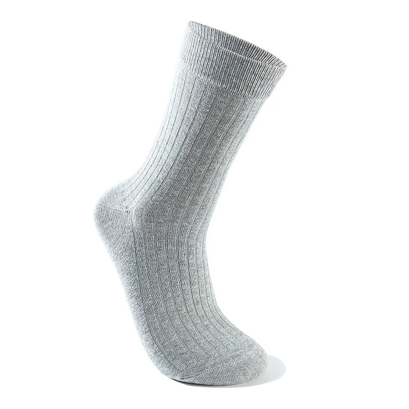Нови Мъжки Топли Памучни Обикновена Чорапи Класически Есенно-Зимен Стил, Ежедневни Мъжки Бизнес Чорапи В Ивицата Е Със Средна Дължина 5