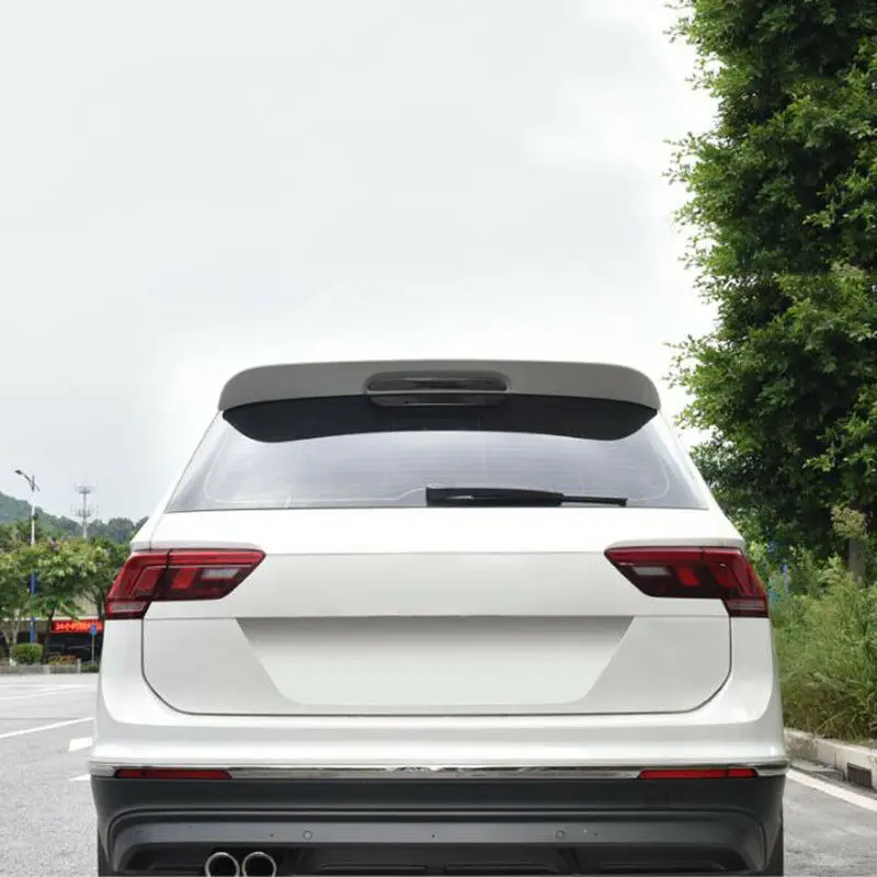 Модификация на автомобила Автомобилни аксесоари, ABS бял Заден спойлер на покрива Крило Устните на 1 бр. е Подходяща за VW Tiguan 2017-2018 5