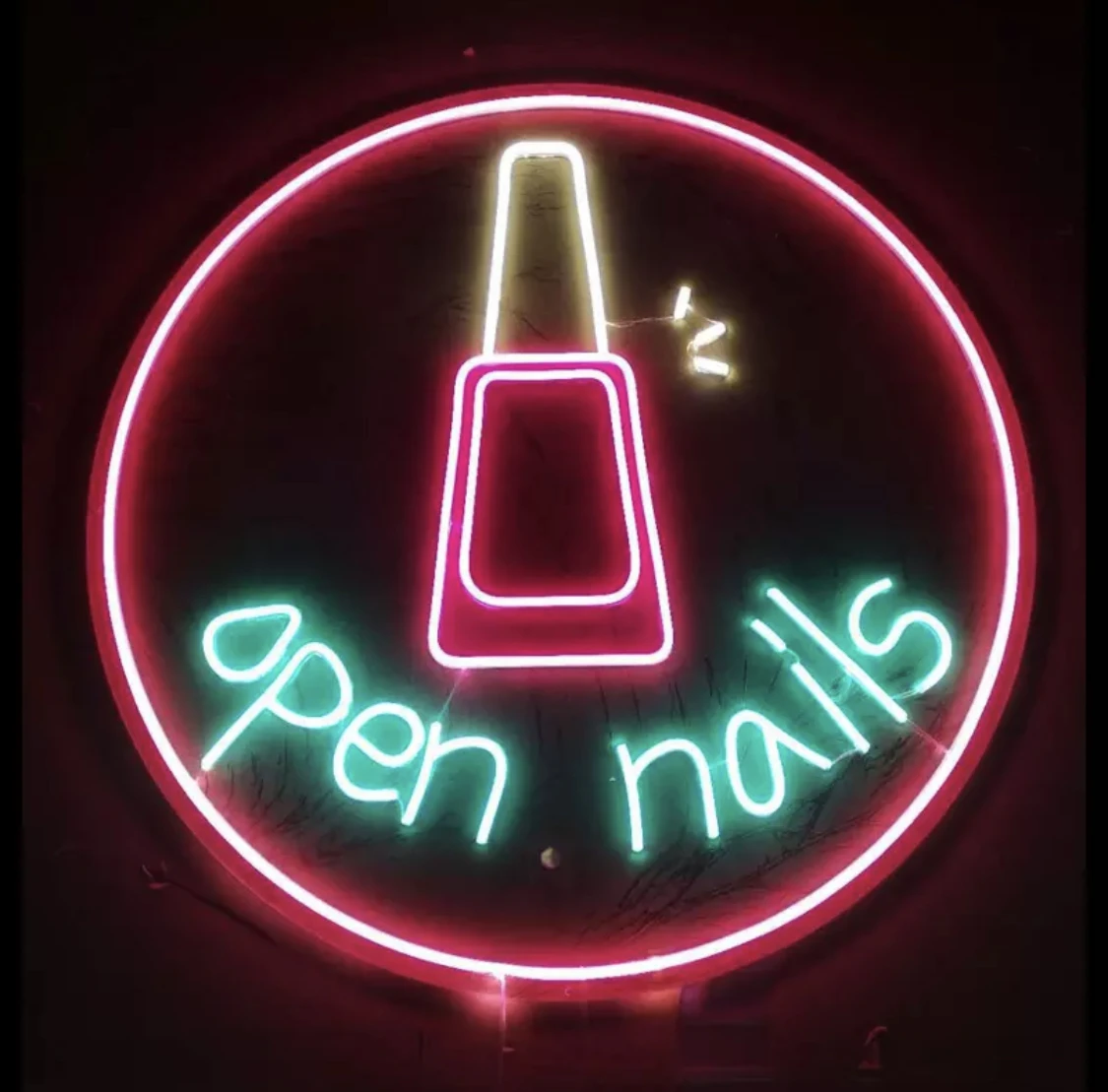 Led Неонова реклама на Магазин 24 Отворен Тип Крушки за Кафе-Бар, Магазин KTV, Стаи за игра Декорация Стъклена Стена, Търговски Цветни Лампи 5