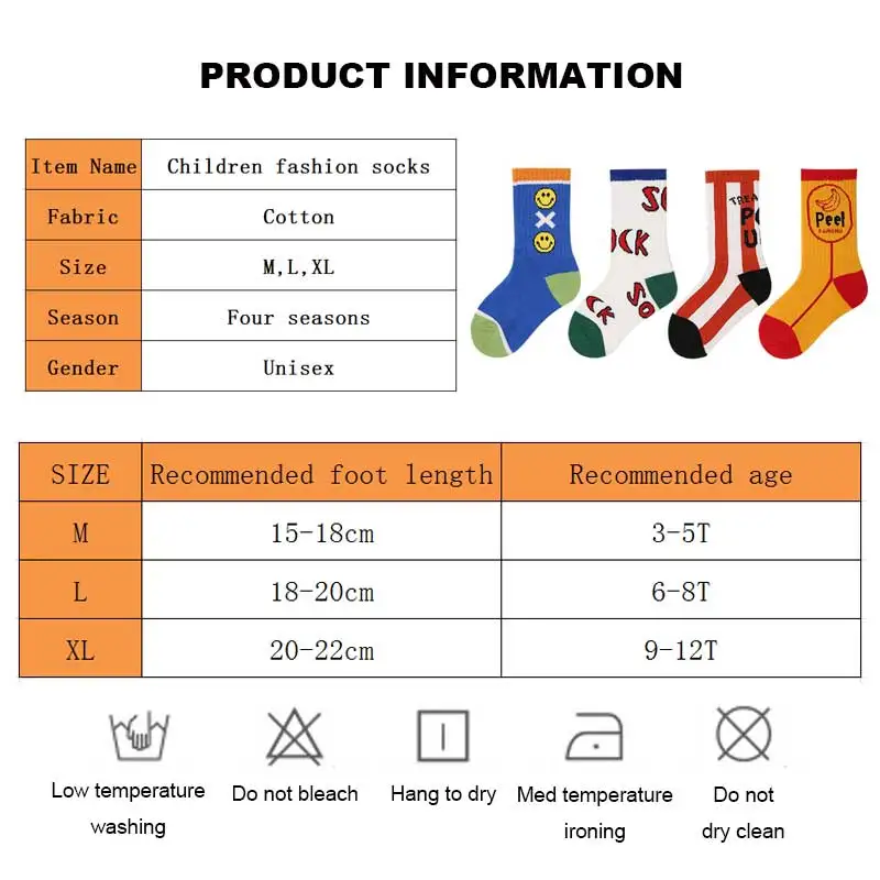 Детски чорапи с принтом За момичета и момчета, Детски чорапи за момичета, Къси чорапи за момичета и момчета, за малки деца, Тийнейджъри, на 10 години, Памук 5