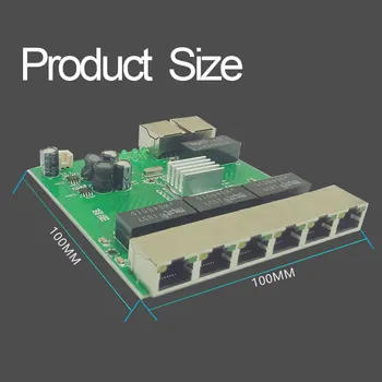 8-Портов Gigabit комутатори продукта модул PL-GS3008DR-J1 Прехвърляне на 1000 Mbps RJ45 UTP мед с led дисплей Шенжен Завод 3