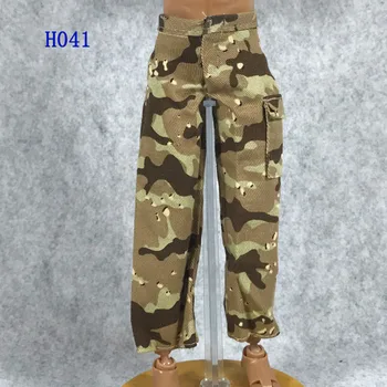 8 Стилове на 1/6 Мащаб Мъжки Войници Тенденция Камуфляжные Дълги Панталони Армейските Панталони Шорти за 12 Инча(а) А) Фигурка Модел на Кукла 1
