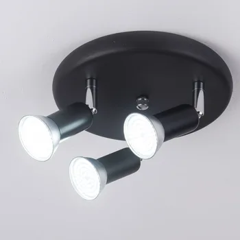 AC 90-260 В Тавана Led лампа с 3 Въртящи се Световыми Точки GU10 Таван Точка на осветителни Тела за Украса на осветителни Тела в помещението 5