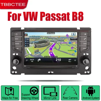 Android 2 Din Авто Радио DVD За Volkswagen VW Passat B8 Magotan 2017 2018 2019 Автомобилен Мултимедиен Плейър GPS Навигационна Система