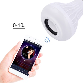 ANJOET Bluetooth Led Лампа с Регулируема Яркост Аудио Говорител Промяна на Цвета RGB E27 База Умен Музикален Лампа с 24 Клавиши IR Контролер 1