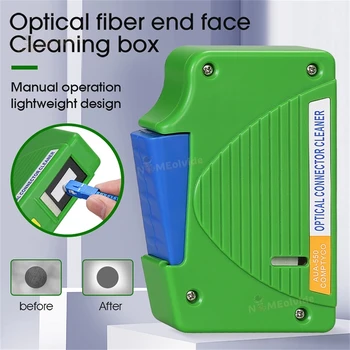 AUA-550 Синя Кутия Кутия за почистване на предната повърхност на Оптични Влакна Ftth инструмент за определяне влакна за пречистване на опашка касета, оптичен Инструменти с Високо Качество