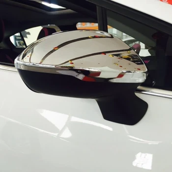 Auto Хромирана Капачка Огледало за Обратно виждане Огледало за Обратно виждане във формата на Миди Огледален Калъф кутия за Chevrolet Cruze 2016 2017 2018 3