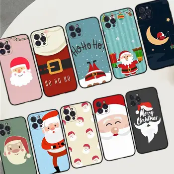 Cartoony Коледен Калъф За телефон с Дядо Коледа за iPhone 14 11 12 13 Mini Pro Max 8 7 6 6S Plus X SE 2020 XR XS Funda Case