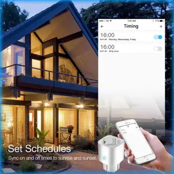 CoRui 16A EU Smart Plug eWeLink Bluetooth, WIFI Двухрежимный Таймер Конектор на Монитора Гласово Управление За Google Home Алекса Yandex 5