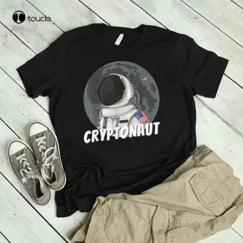 Cryptonaut Забавен Крипто Бтк Търговец Биткойн Инвеститор Тениска Подарък За Мъже И Жени Тениска На Поръчка aldult Тийнейджър унисекс унисекс