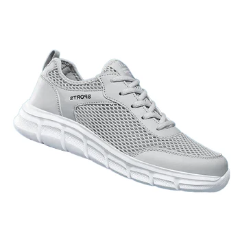 DAFENP/ Лятна Нова Дишащи Спортни обувки от окото на материал, Модерен мъжки Ежедневни обувки за бягане, Обувки за любителите на почивки, Маратонки, 39-47