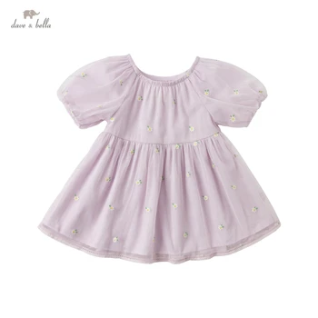 DBZ18138 дейв bella/ лятото е сладка рокля с бродерия на цветя за малки момичета, модерно детско премяна, детски дрехи в стил лолита