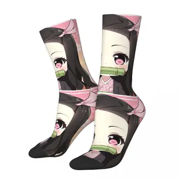 Demon Slayer Чорапи Мъжки Дамски Модни Чорапи Harajuku Пролет Лято Есен Зима Средни Чорапи-Тръба Подаръци