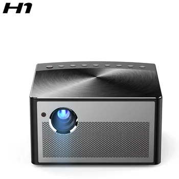 DLP Проектор H1 Домашен Офис HD 1080P Проектор Безжичен двойна лента WIFI Bluetooth 3D